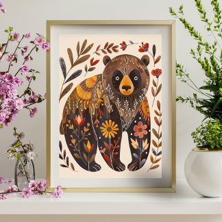 Nordisches Abstrakt geometrisches Poster (Matte) 1