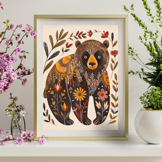 Nordisches Abstrakt geometrisches Poster (Matte) 1