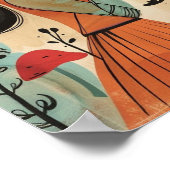 Nordisches Abstraktes geometrisches Poster 12x18 (Ecke)