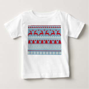 Nordisches Baby-Weihnachts-T-Shirt für Kleinkinder Baby T-shirt