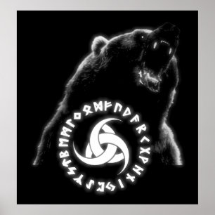 Nordisches Bärenposter Poster