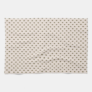 Nordisches botanisches Beerenmuster Neutral Beige Geschirrtuch