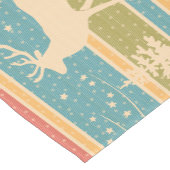 Nordisches ethnisches Muster des neuen Jahres Kurzer Tischläufer (Ecke)