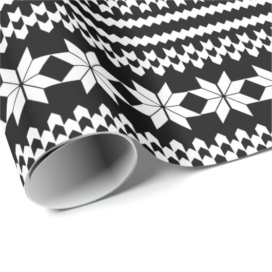 Nordisches Geschenkpapier (Rolleneckpunkt)