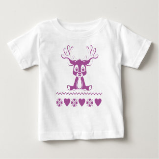 Nordisches Hirschmuster Baby T-shirt