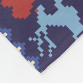 Nordisches Muster: Charming Illustration Fleecedecke (Ecke)