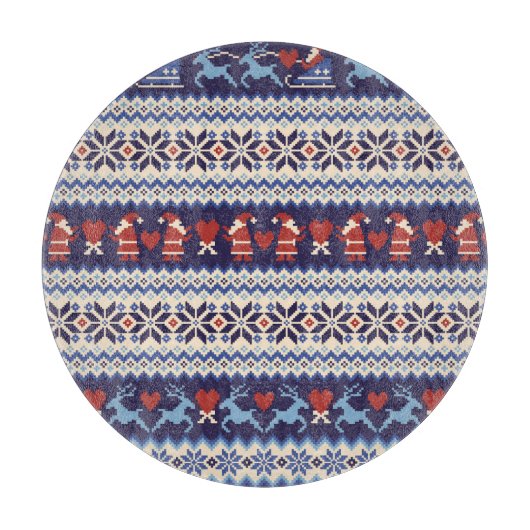 Nordisches Muster: Charming Illustration Schneidebrett (Vorderseite)