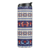 Nordisches Muster: Charming Illustration Thermosbecher (Nach links gedreht)