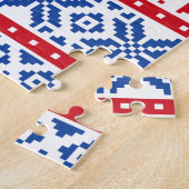 Nordisches Ren und Schneeflocken Puzzle (Seite)