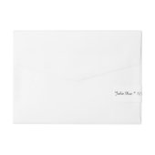 Nordisches Ren und Schneeflocken Rundum-Adressaufkleber (Rückseite)