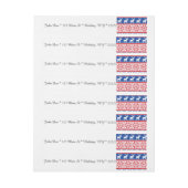 Nordisches Ren und Schneeflocken Rundum-Adressaufkleber (Bogen)