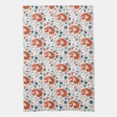 Nordisches Schlaffuchsmuster Geschirrtuch (Vertikal)