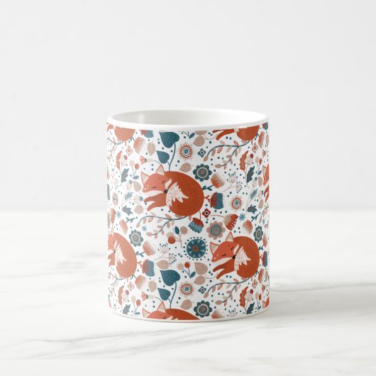 Nordisches Schlaffuchsmuster Kaffeetasse (Mittel)
