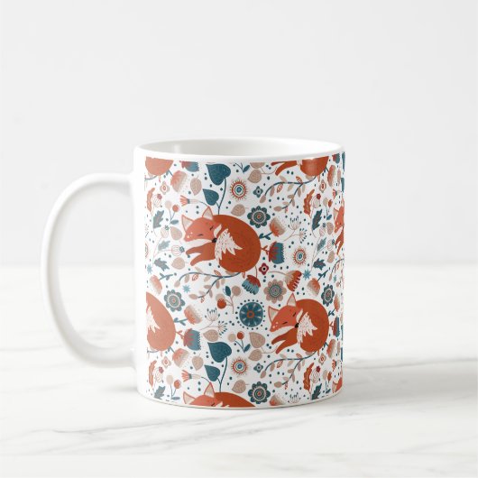 Nordisches Schlaffuchsmuster Kaffeetasse (Links)