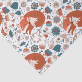 Nordisches Schlaffuchsmuster Seidenpapier (Detail)