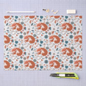 Nordisches Schlaffuchsmuster Seidenpapier (Handwerk)