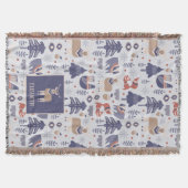 Nordisches skandinavisches Wald Personalisiert Decke (Vorderseite)