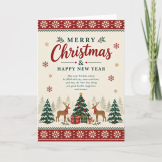 Nordisches skandinavisches Weihnachten und Neujahr Karte