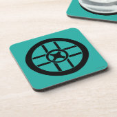 Nordisches Symbol: Rad-Kreuz Getränkeuntersetzer (Linke Seite)
