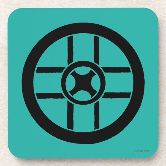 Nordisches Symbol: Rad-Kreuz Getränkeuntersetzer (Vorderseite)