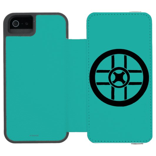 Nordisches Symbol: Rad-Kreuz Incipio iPhone Geldbeutel-Hülle (Folio Geöffnet)