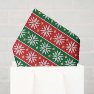 Nordisches Weihnachts-Knit Seidenpapier