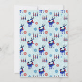 Nordisches Weihnachtsbaum-Party Einladung (Rückseite)