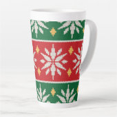Nordisches Weihnachtsgestrick Milchtasse (Rechte Ecke)