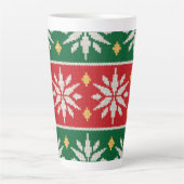 Nordisches Weihnachtsgestrick Milchtasse (Vorderseite)