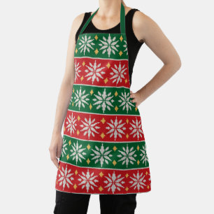 Nordisches Weihnachtsgestrick Schürze