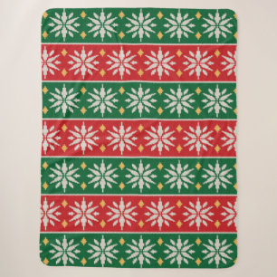 Nordisches Weihnachtsgestrick Sherpadecke