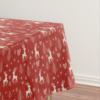Nordisches Weihnachtsren Tischdecke
