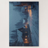 Nordisches Winterdorf-Puzzle Puzzle (Vertikal)