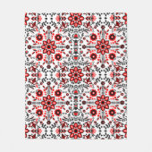 Nordisches Winterskandinavisches Muster Fleecedecke (Vorderseite)