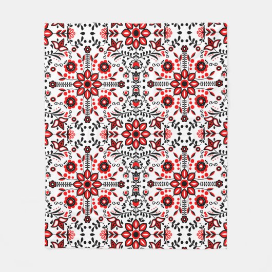 Nordisches Winterskandinavisches Muster Fleecedecke (Vorderseite)
