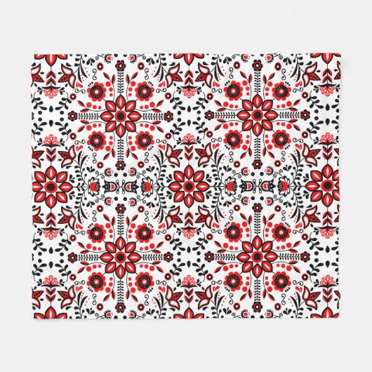 Nordisches Winterskandinavisches Muster Fleecedecke (Vorderseite (Horizontal))