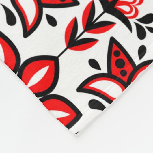 Nordisches Winterskandinavisches Muster Fleecedecke (Ecke)