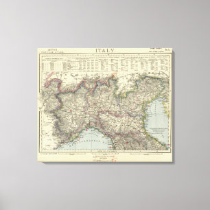 Norditalien 2 leinwanddruck