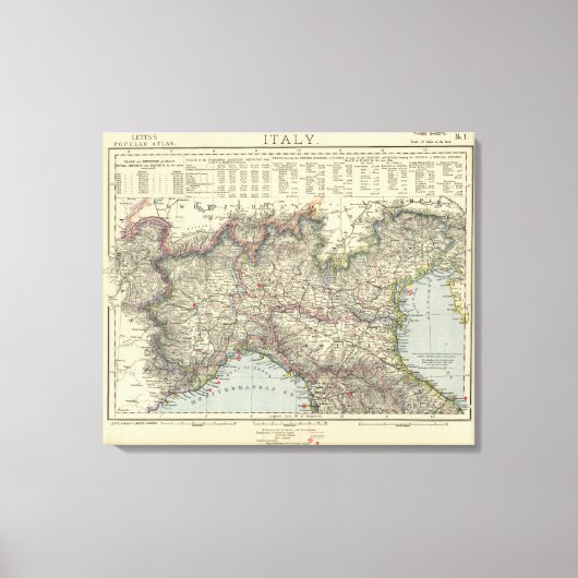 Norditalien 2 leinwanddruck (Vorderseite)