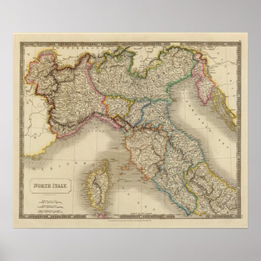 Norditalien 4 poster (Vorne)