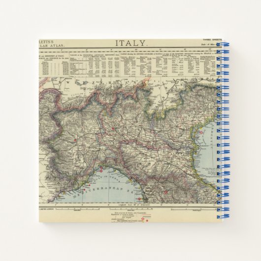 Norditalien Notizblock (Rückseite)