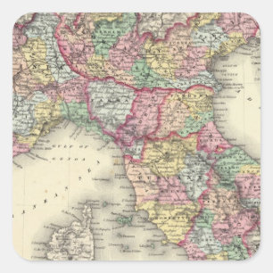 Norditalien Quadratischer Aufkleber