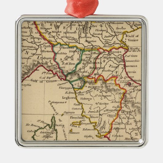 Norditalien Silbernes Ornament (Vorne)