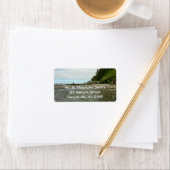 Nordkalifornien Küste von Redwood Park Adressaufkleber (Insitu)