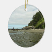 Nordkalifornien Küste von Redwood Park Keramik Ornament (Links)