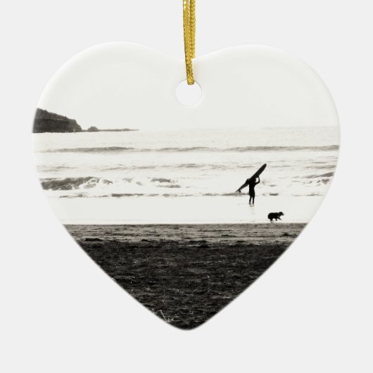 Nordkalifornien-Strand-Szene Keramikornament (Vorne)