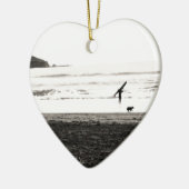 Nordkalifornien-Strand-Szene Keramikornament (Links)