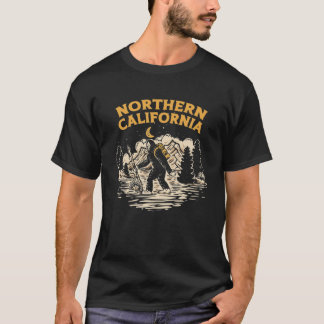Nordkalifornien Wandern Bigfoot Night Mountains T-Shirt