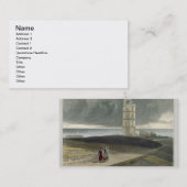 Nordkap-Leuchtturm, von 'einer Reise um G Visitenkarte (Vorne/Hinten)