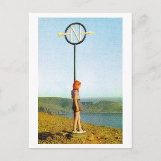 Nordkap, nördlichster Punkt des europäischen Festl Postkarte (Vorderseite)